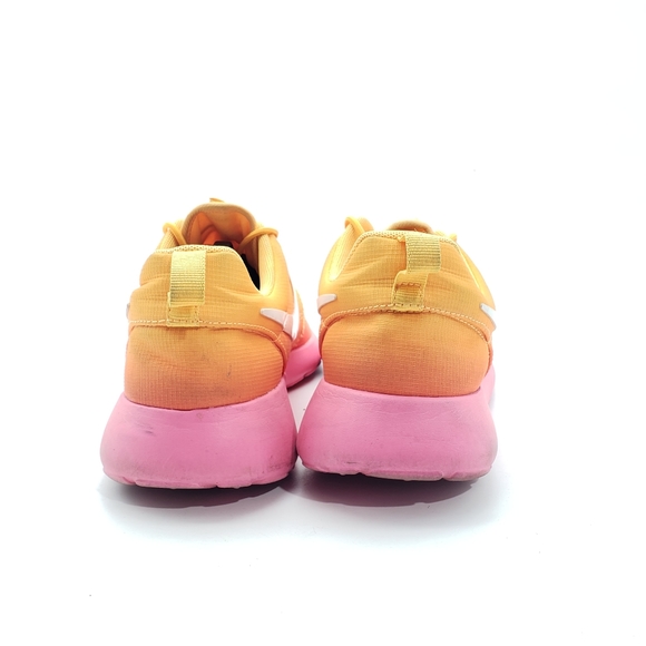 Womens Nike Rosherun Print Atomic Mango White Pink Glow Rare Sz 6.5 599432-801 - Picture 3 of 9
